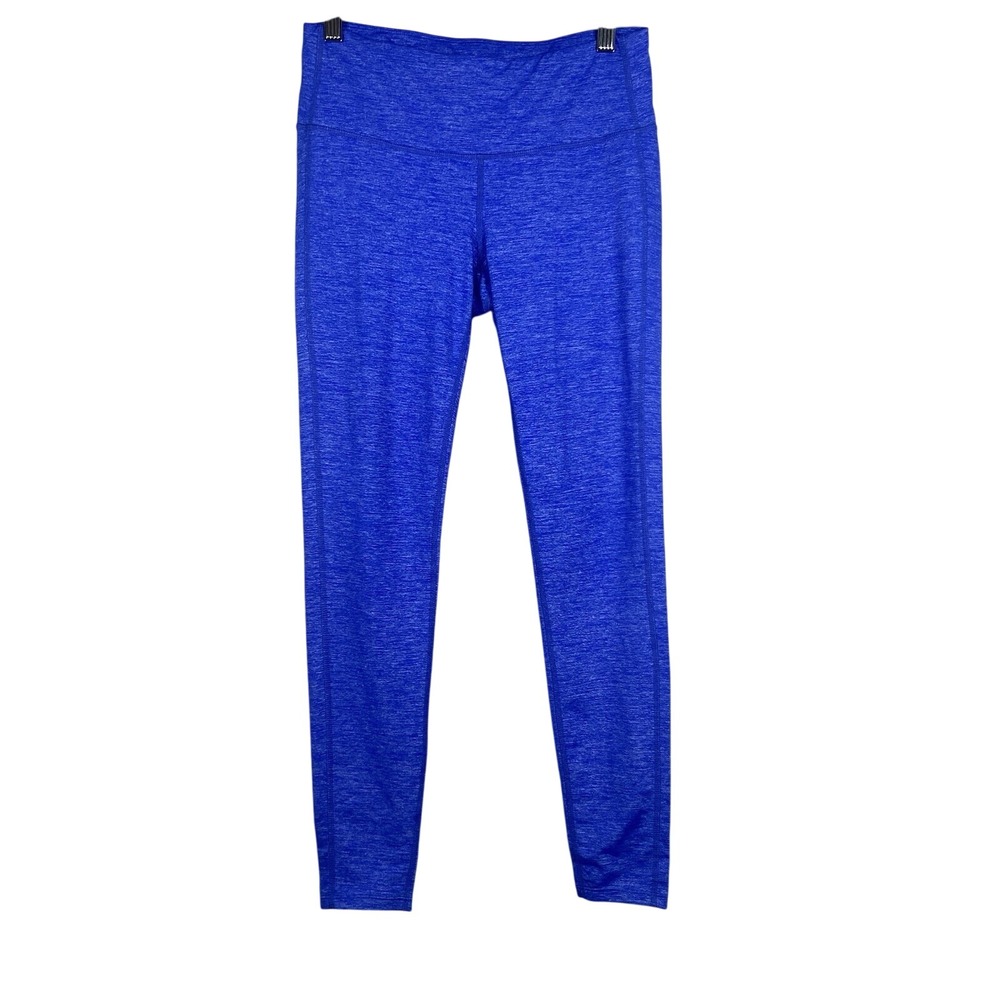 Athleta Cropped Cobalt Blue Leggings Size Small Stash Pocket Workout Yoga Gym